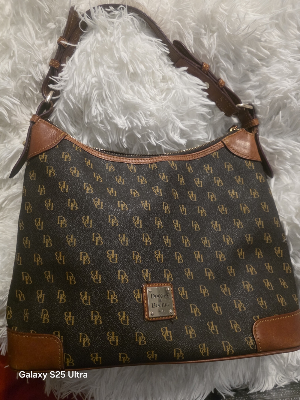 Dooney & Bourke Brown Small Hobo Bag